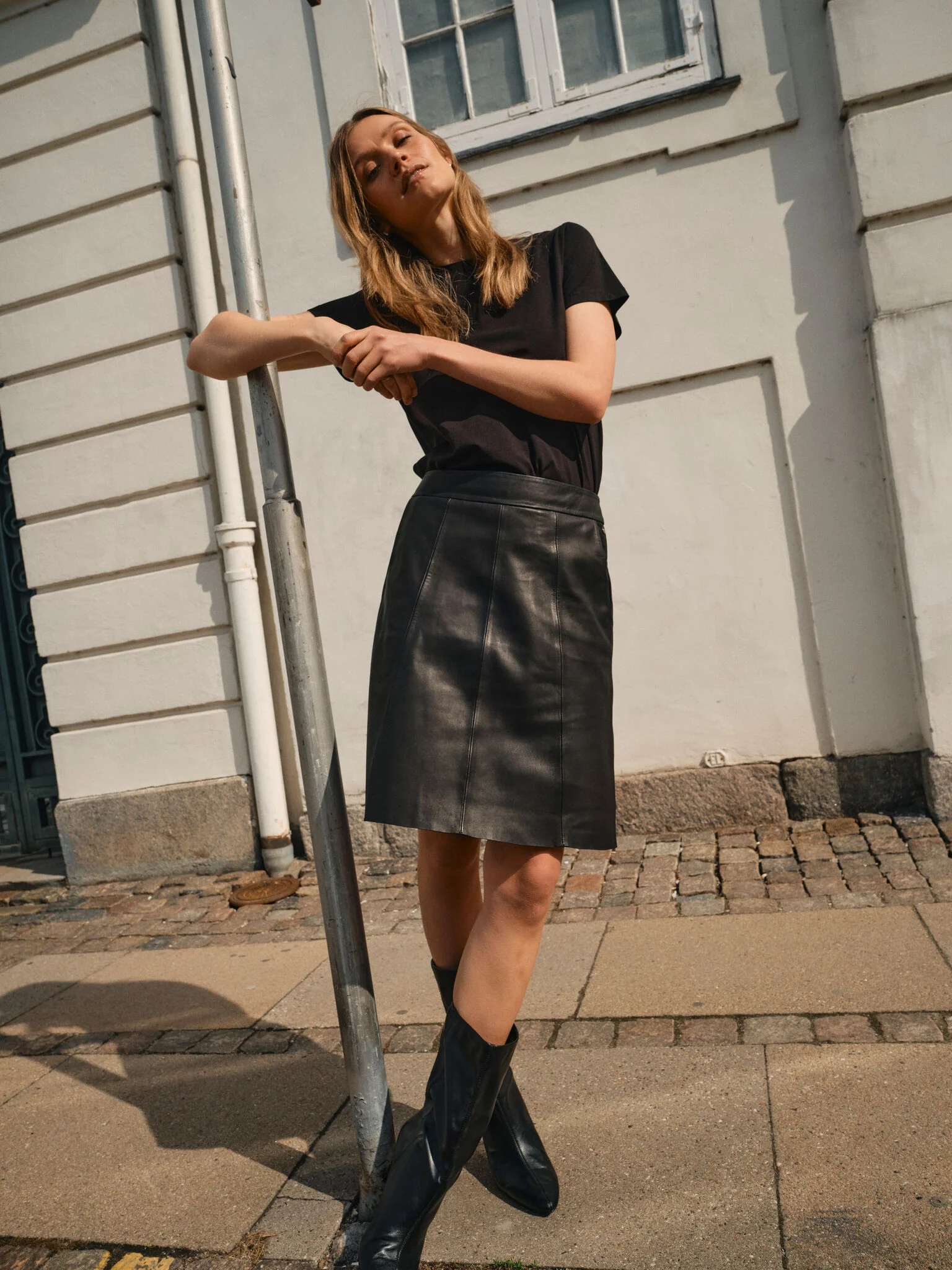 MMAdalyn Leather Skirt - Image 5