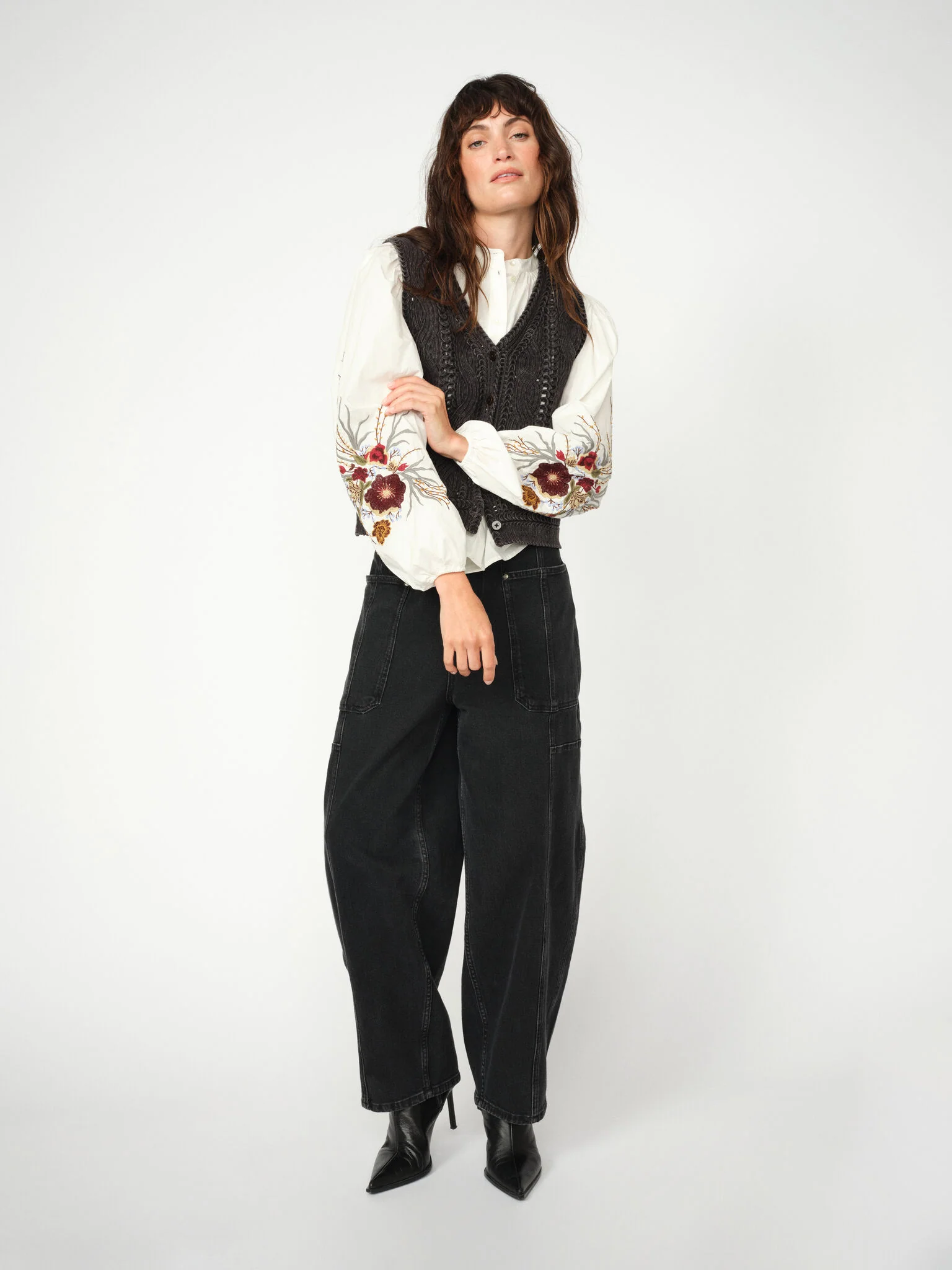 MMAlbanju Knit Lace Vest - Image 5