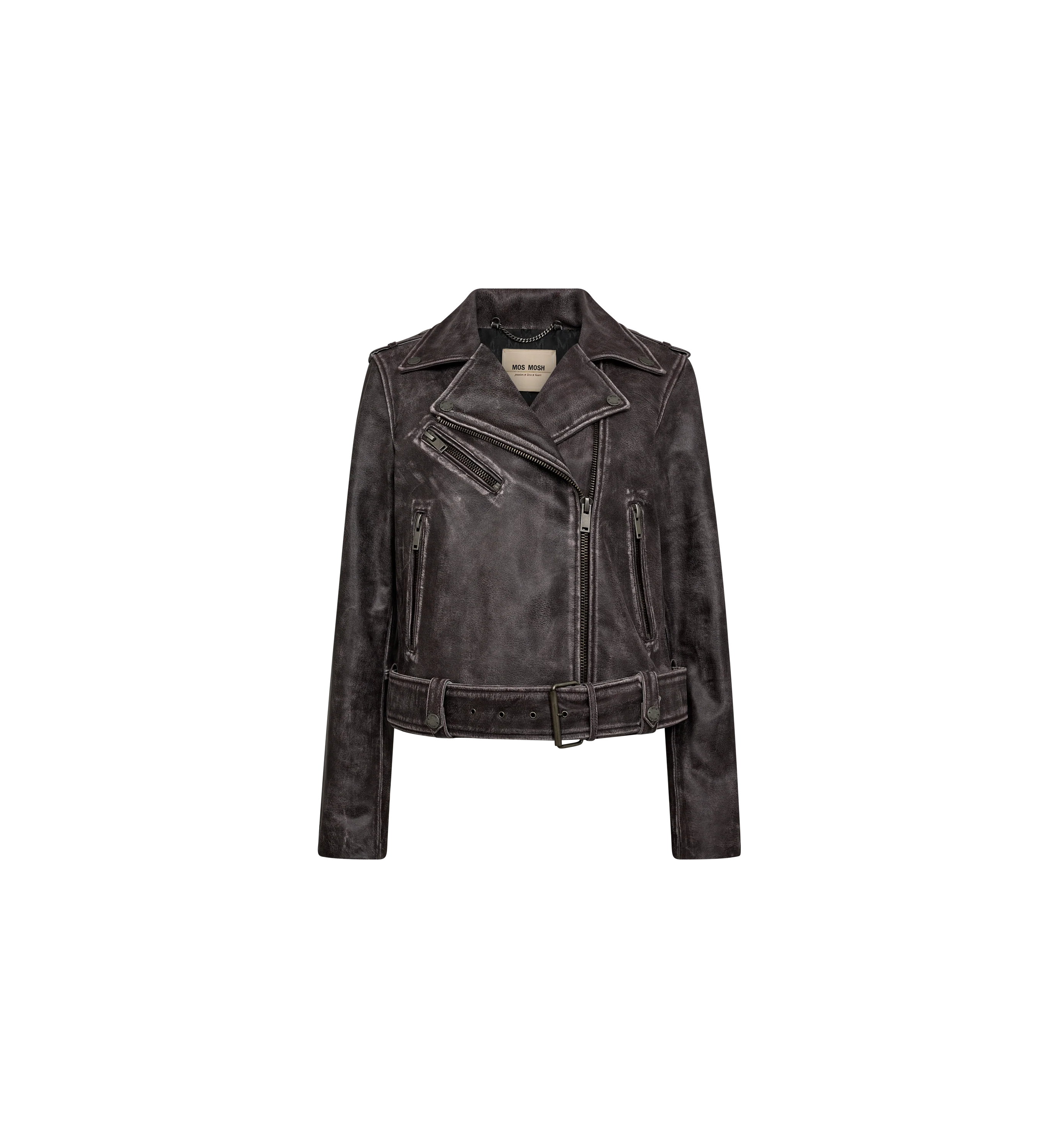 MMCelia Biker Leather Jacket - Image 3