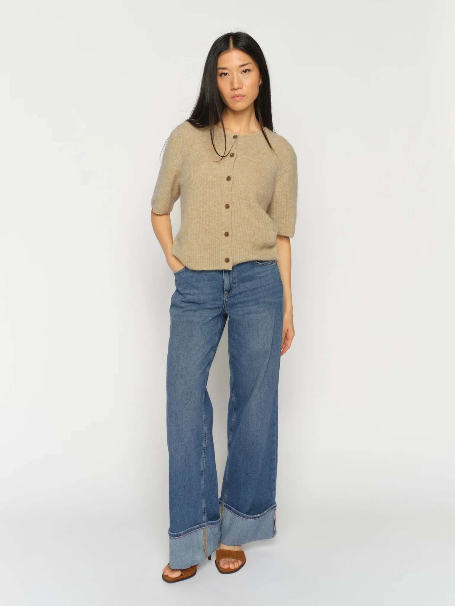 MMDara Turn-up Jeans
