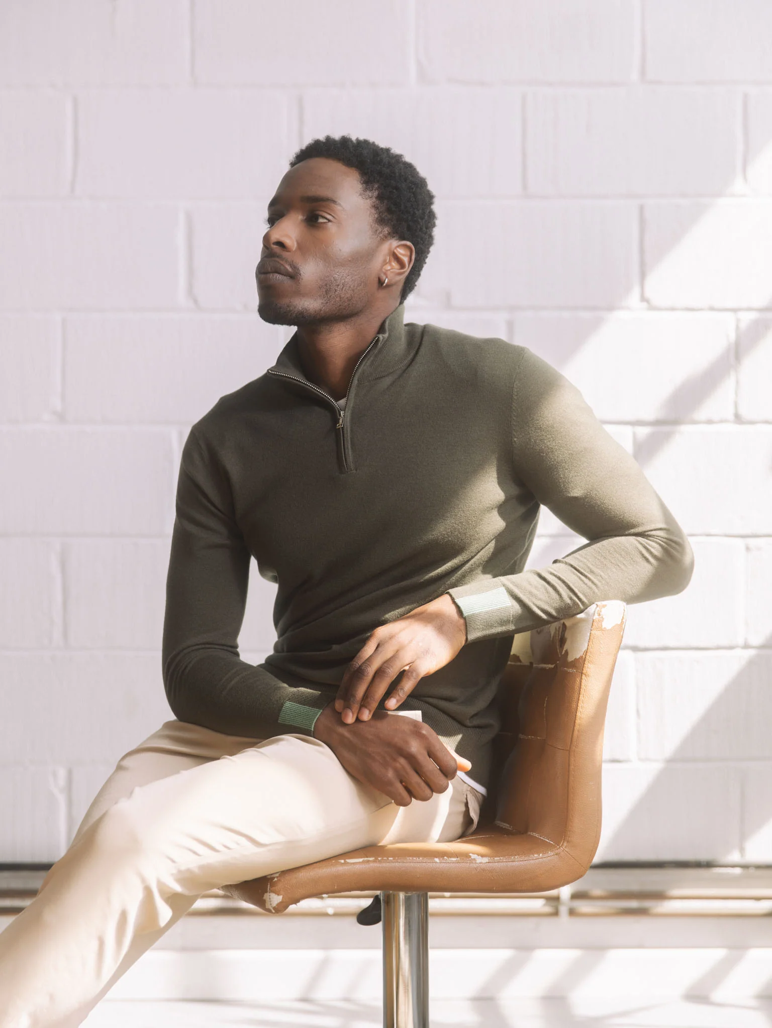 MMGAdam Soft Zip Turtle Neck Knit - Image 16
