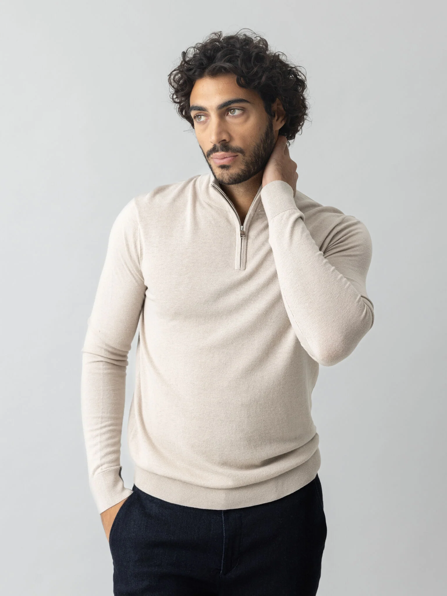 MMGAdam Soft Zip Turtle Neck Knit - Image 6