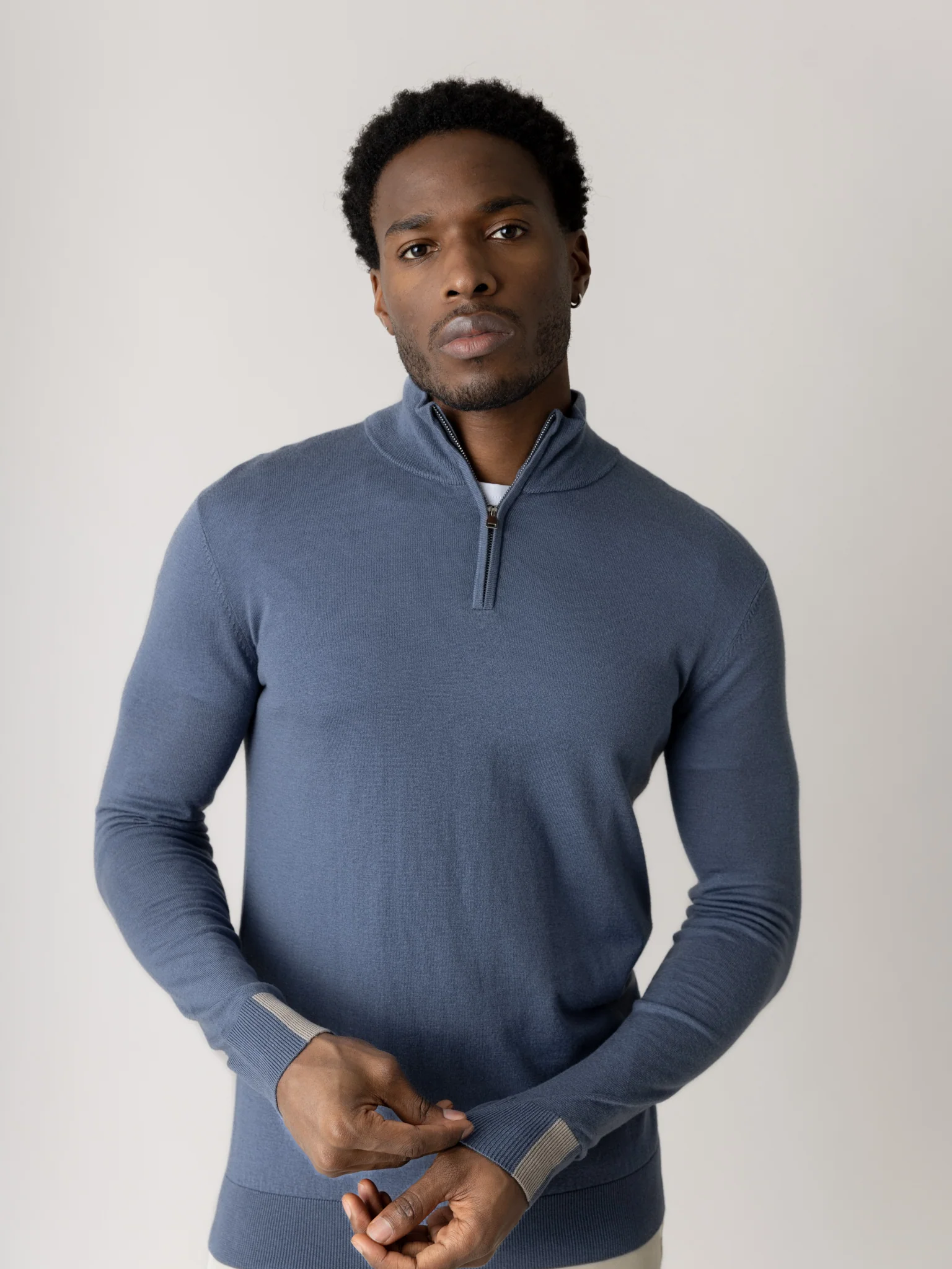 MMGAdam Soft Zip Turtle Neck Knit - Image 7