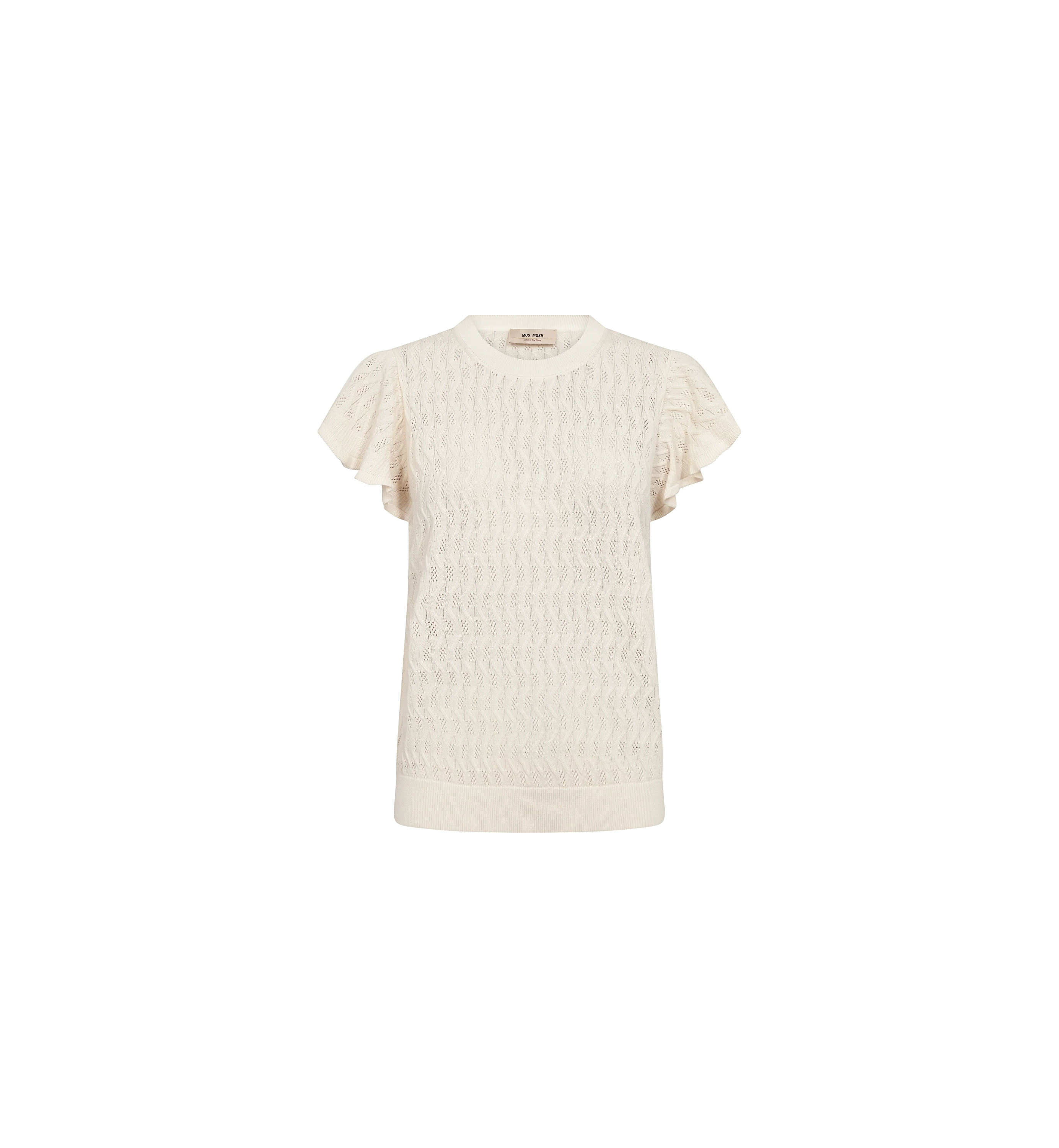 MMGanna Pattern O-Neck Knit Top - Image 3