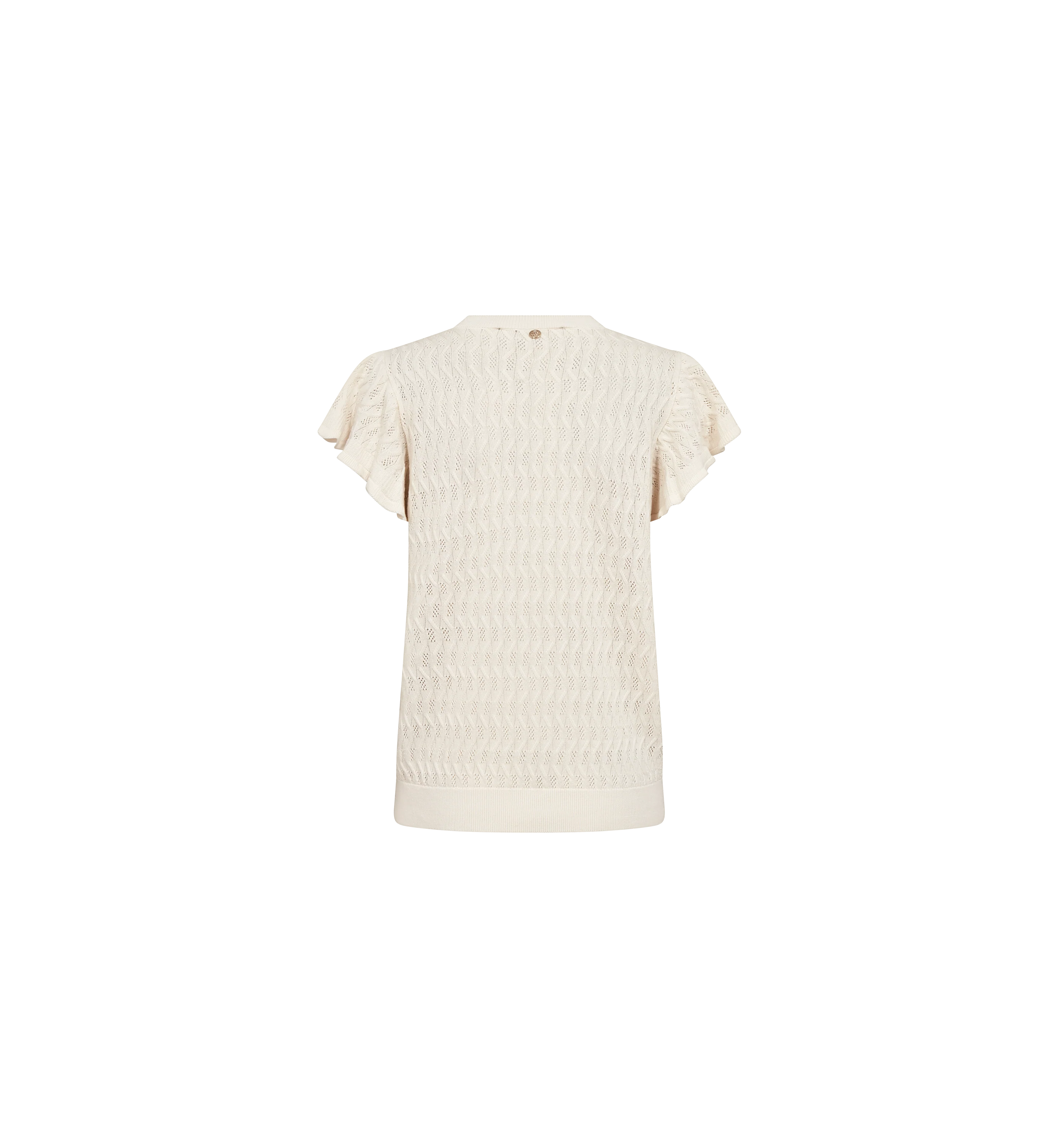 MMGanna Pattern O-Neck Knit Top - Image 4