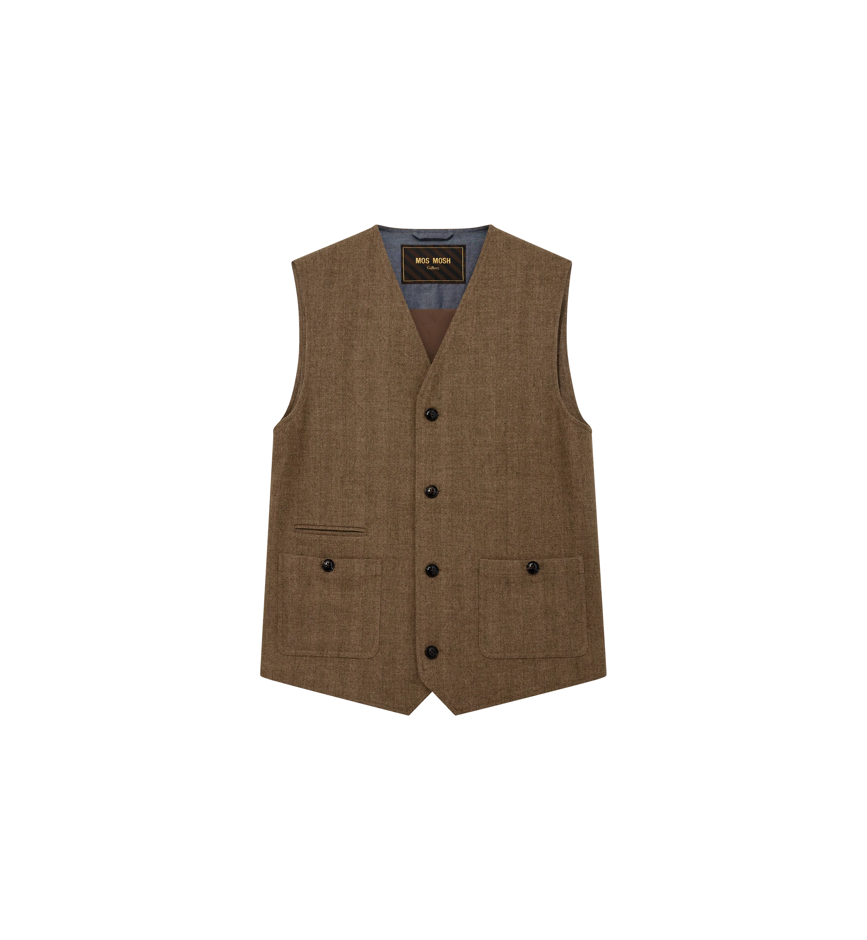 MMGConor Herringbone Waistcoat - Image 3