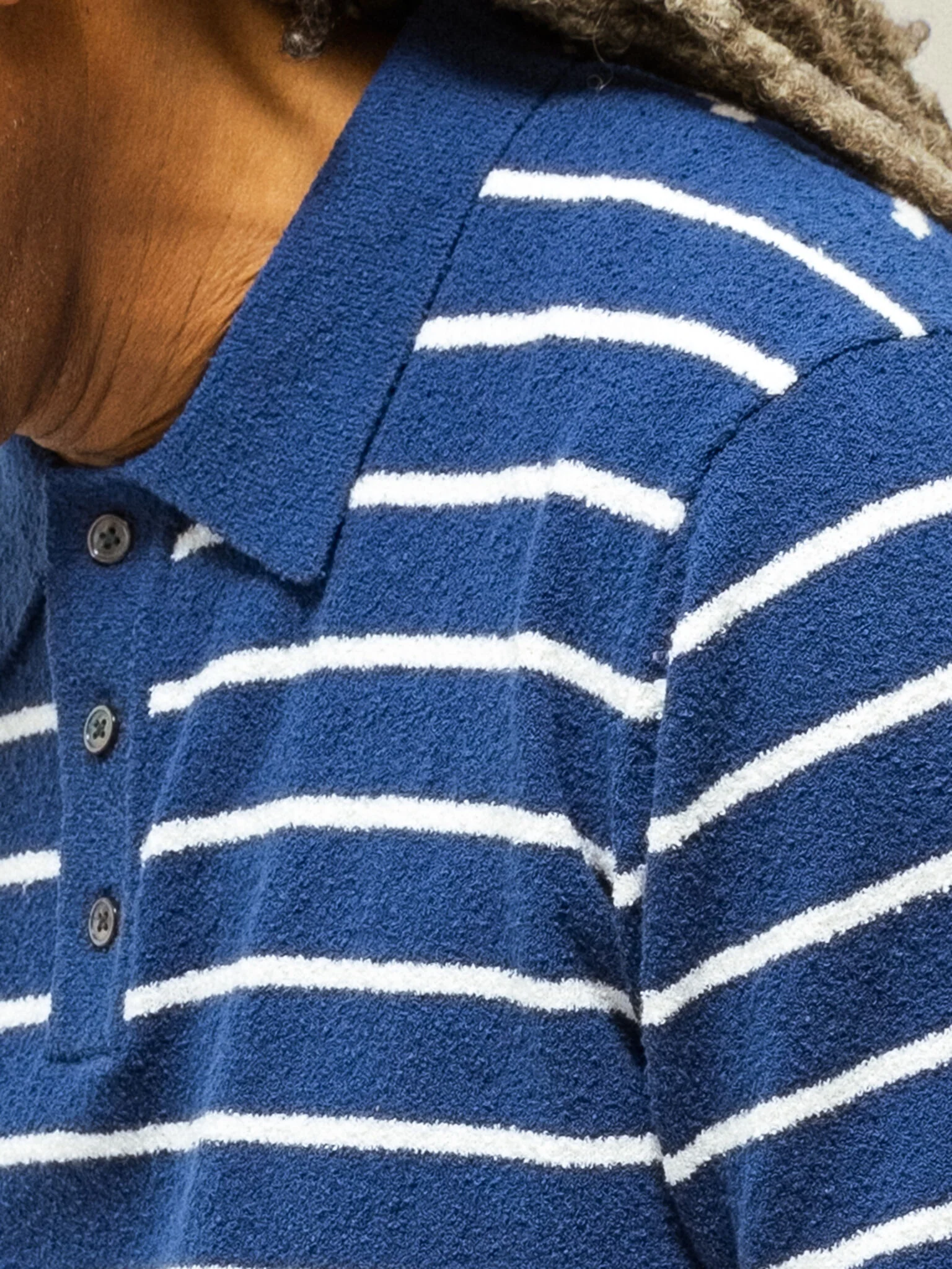 MMGKyle Bouclé Sea Polo Knit - Image 6