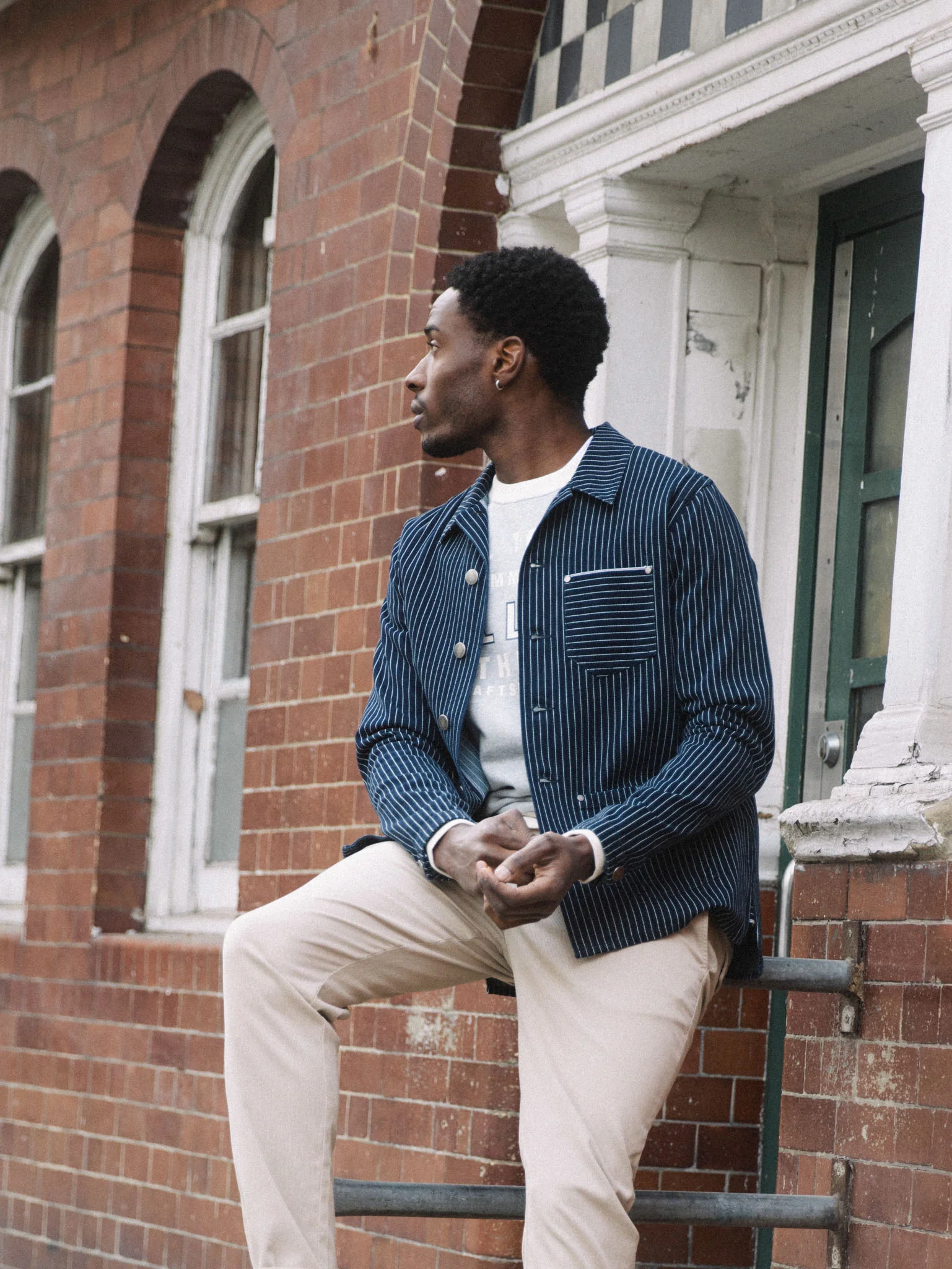 MMGMapham Stripe Denim Jacket - Image 6