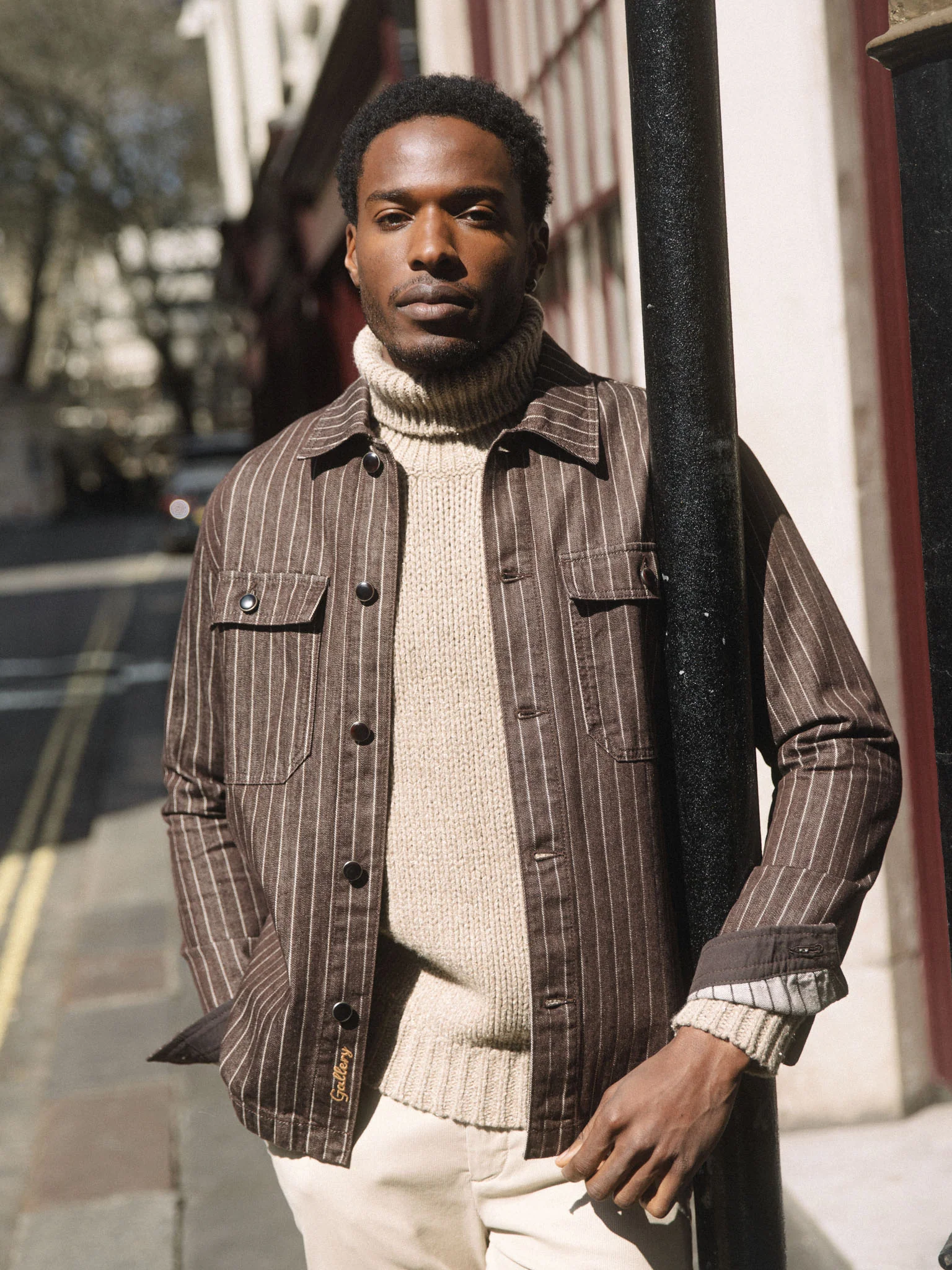 MMGMatteo Brown Stripe Overshirt