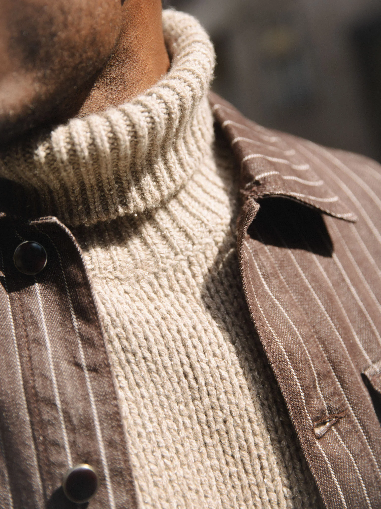 MMGMatteo Brown Stripe Overshirt - Image 6