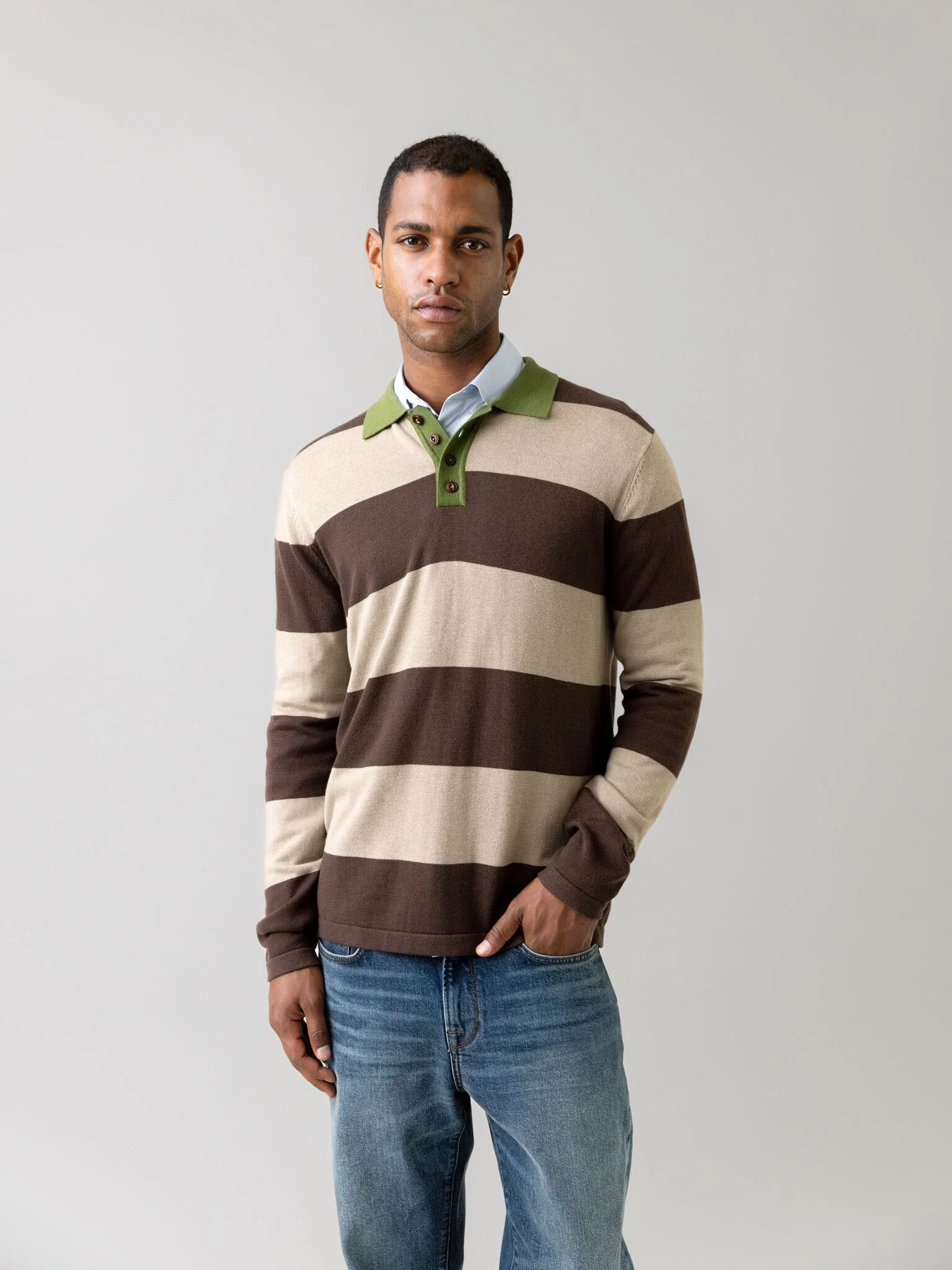 MMGRoyal Preppy LS Polo Knit