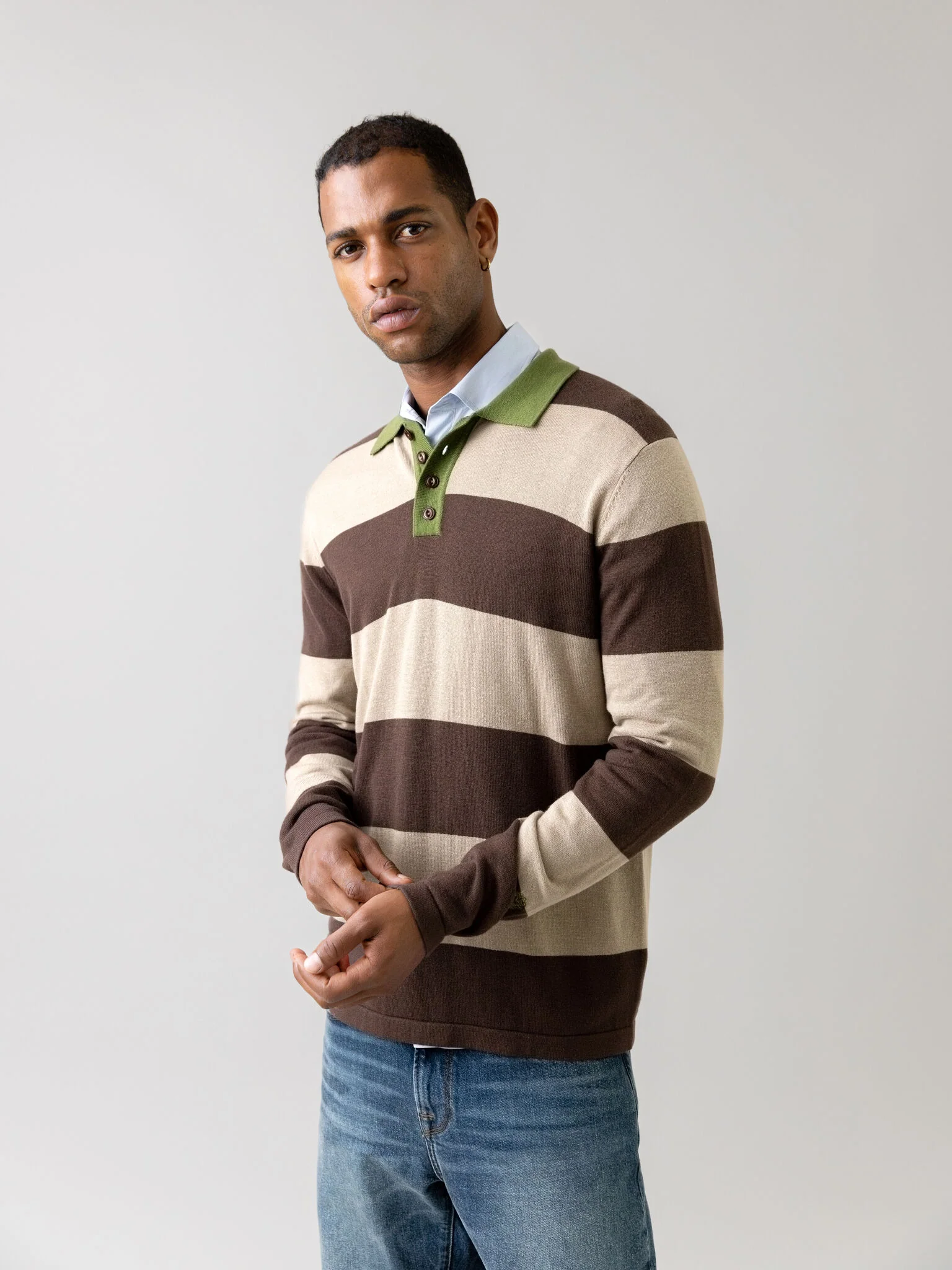 MMGRoyal Preppy LS Polo Knit - Image 2