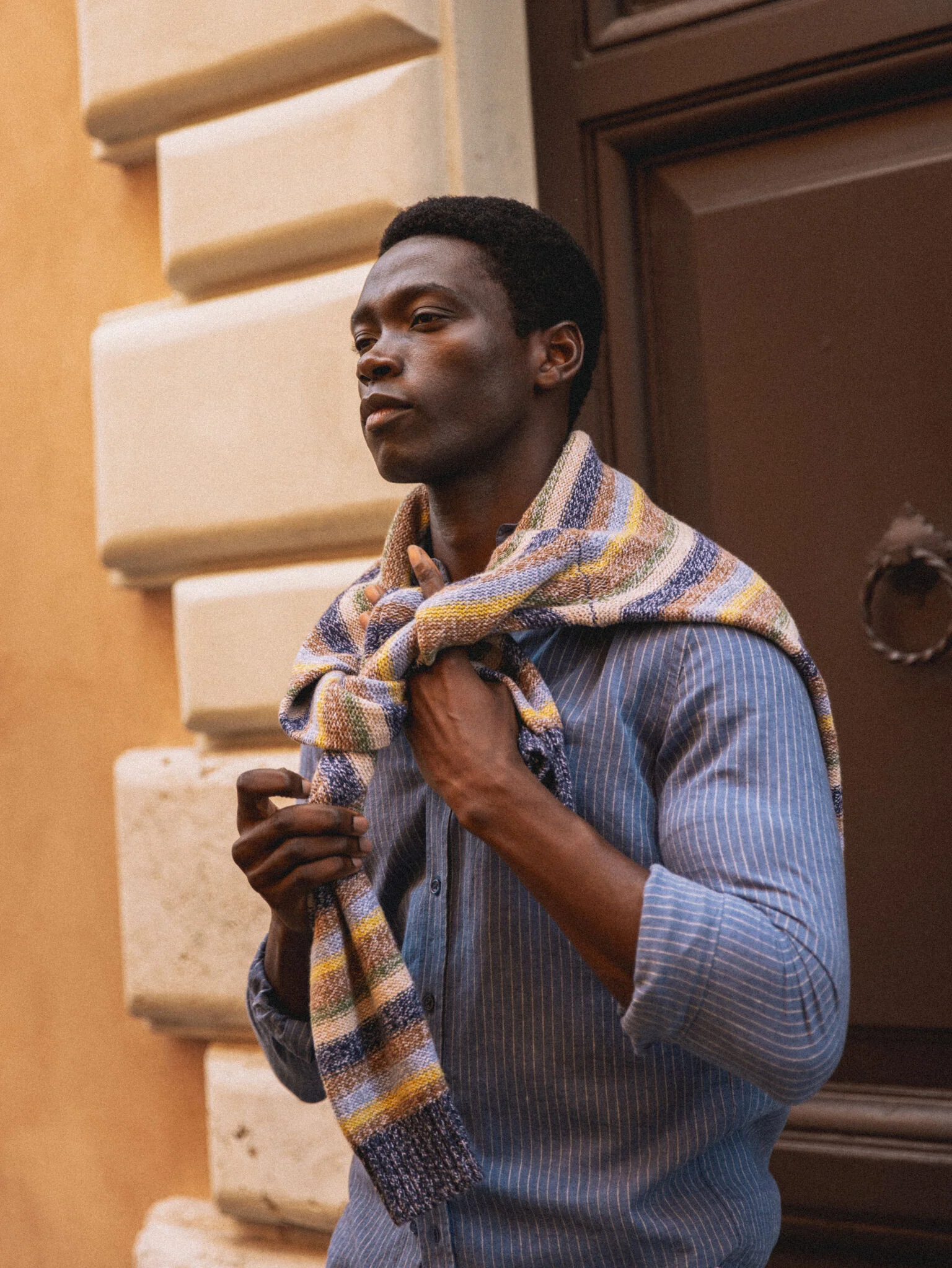 MMGTheo Linen Stripe Shirt - Image 15