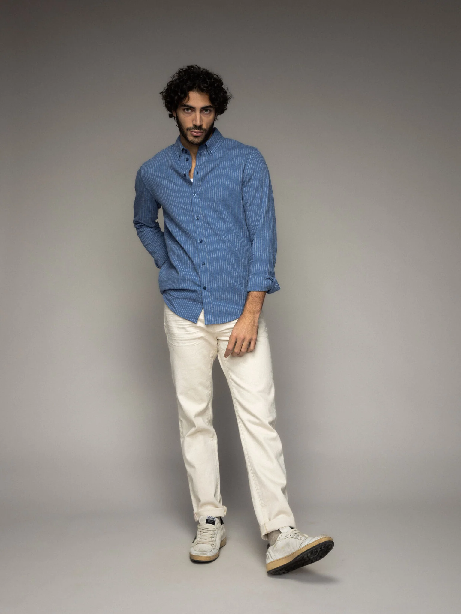 MMGTheo Linen Stripe Shirt - Image 18