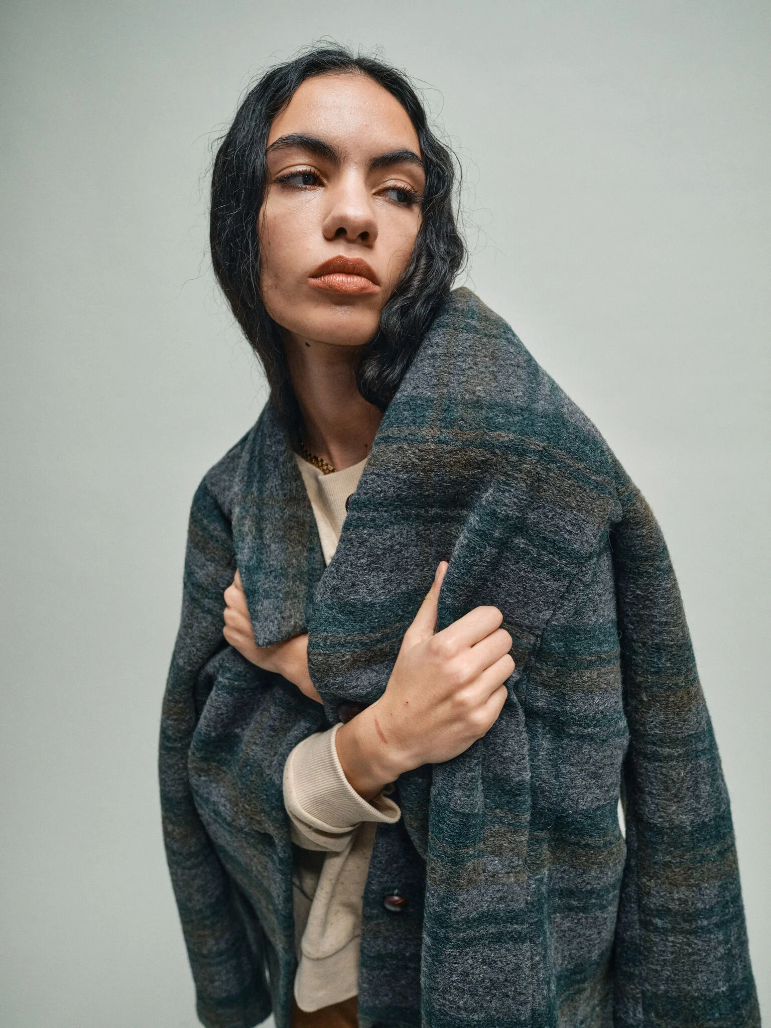 MMHBelieve Check Coat