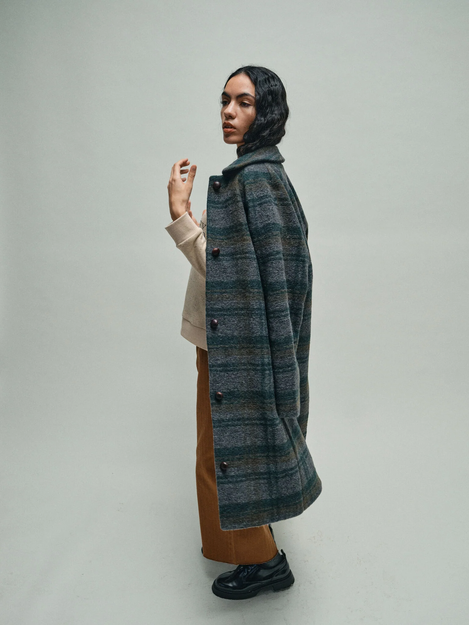 MMHBelieve Check Coat - Image 6