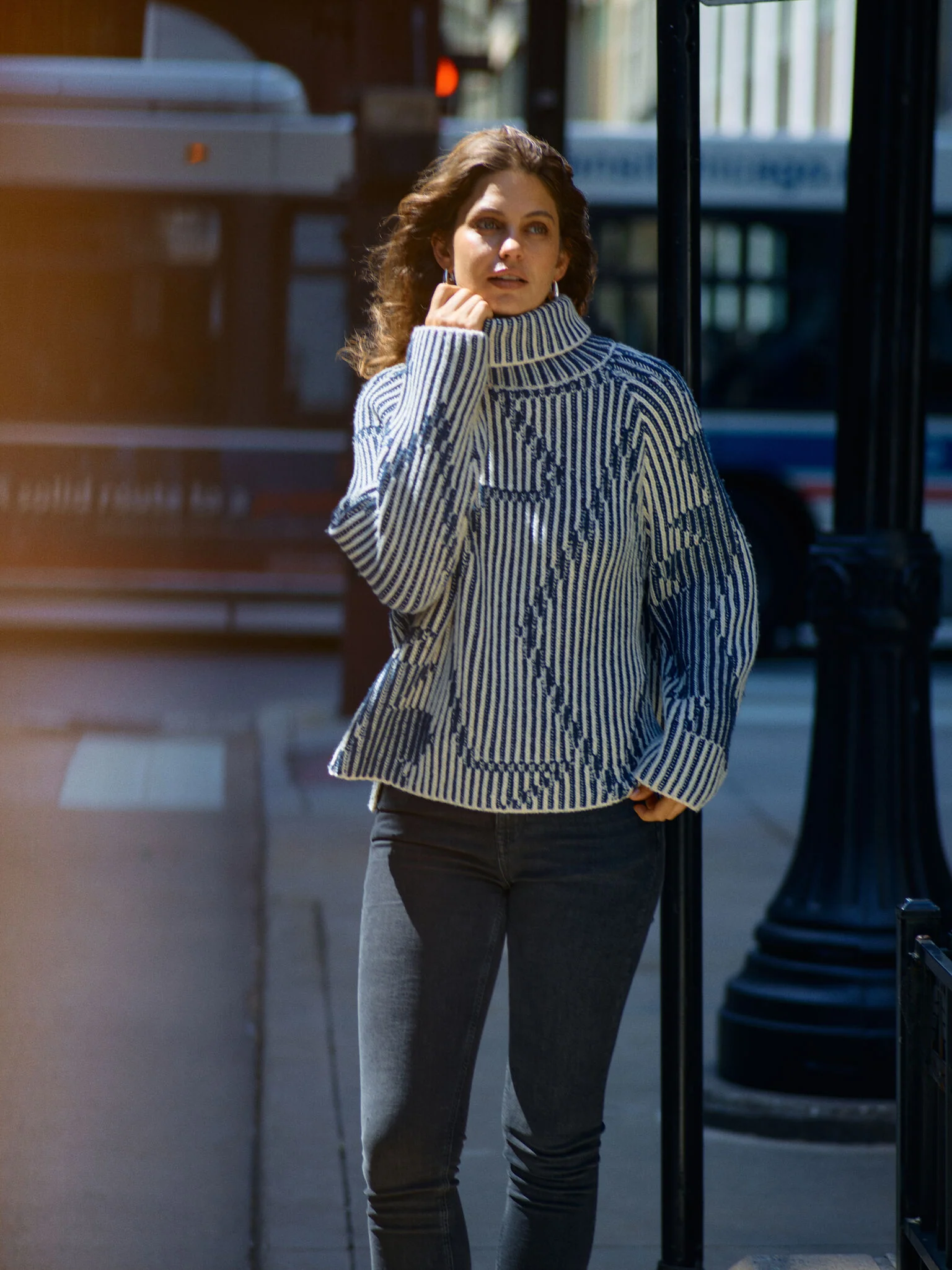 MMHelna Ikat Rollneck Knit - Image 6