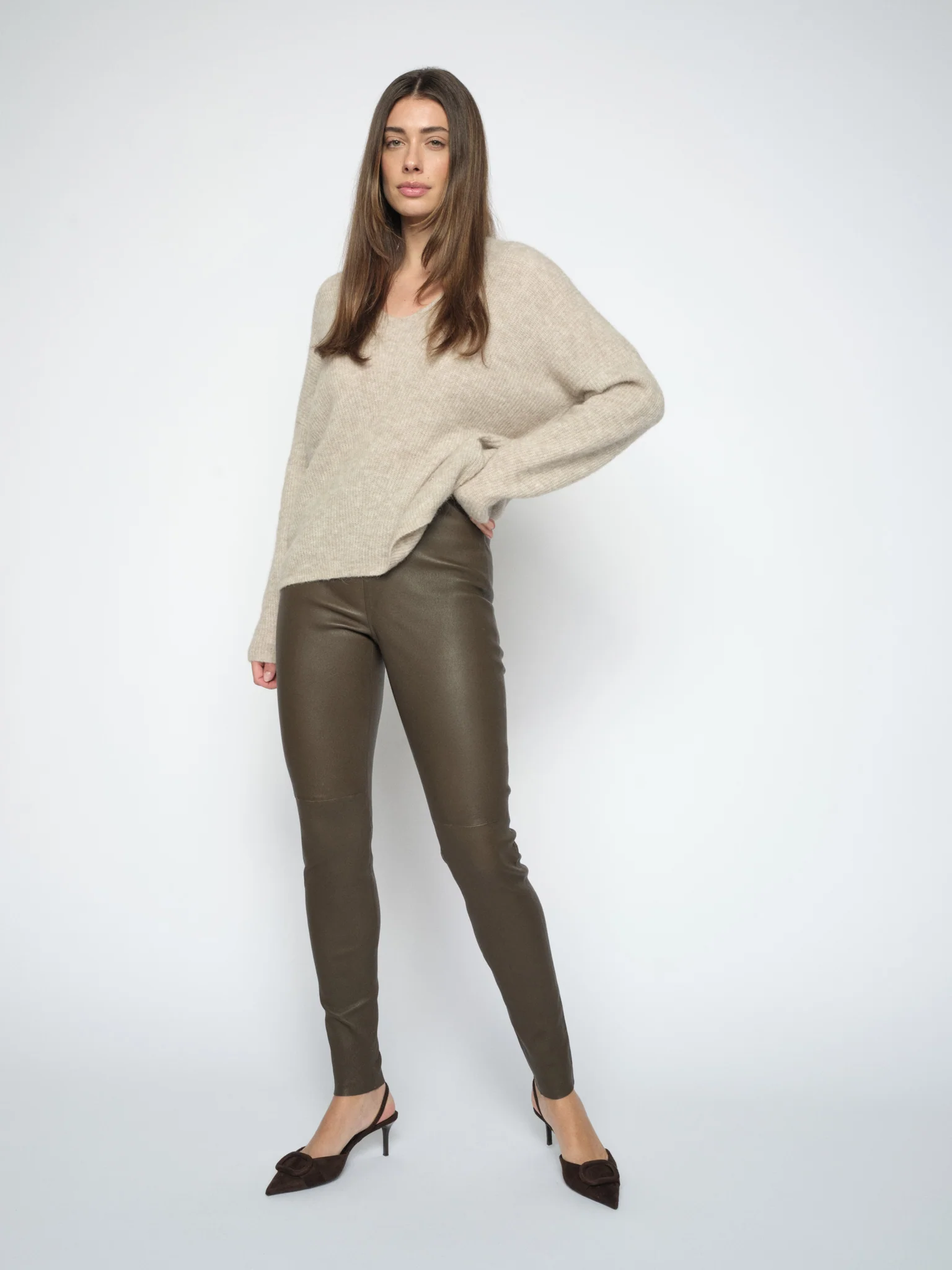 MMLucia Stretch Leather Legging - Image 6