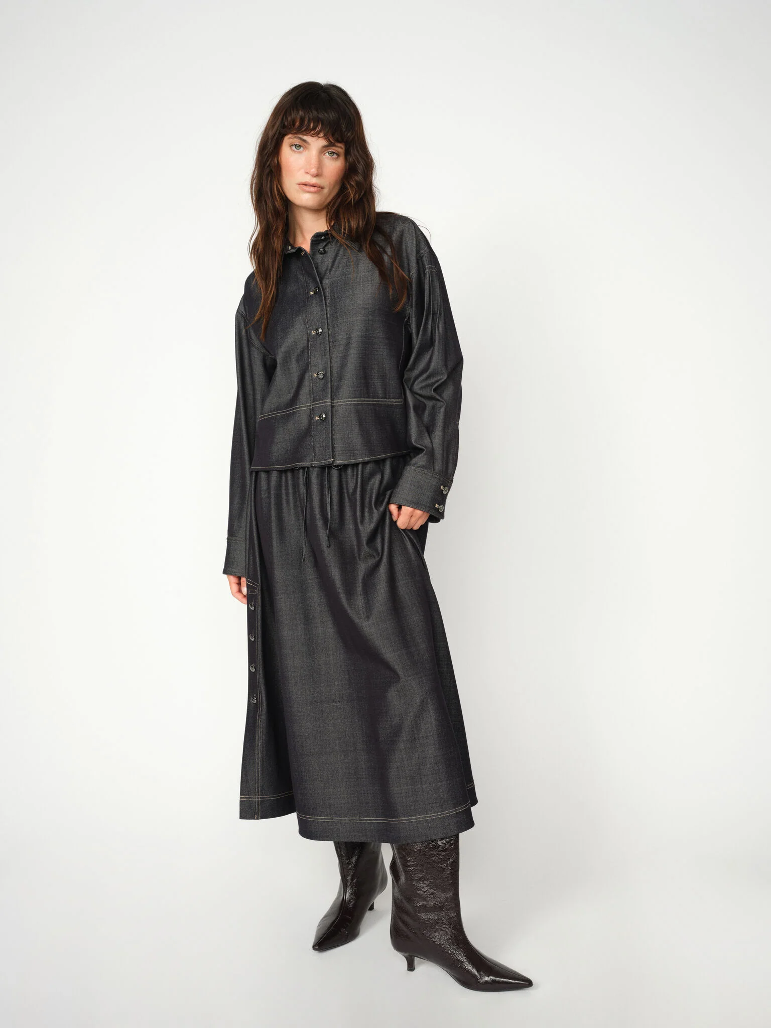 MMPoy Cilla Denim Skirt - Image 6