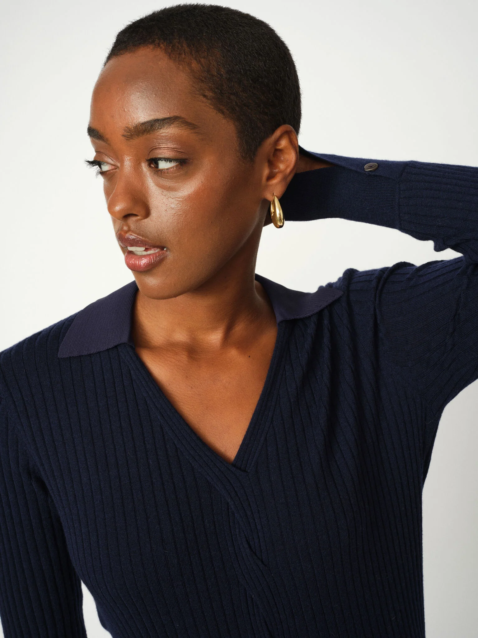 MMRelena Rib Polo Knit - Image 6