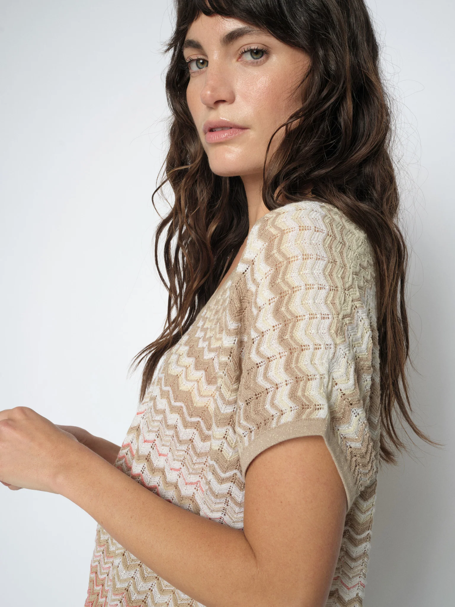 MMShani Zig-Zag Knit Top - Image 2