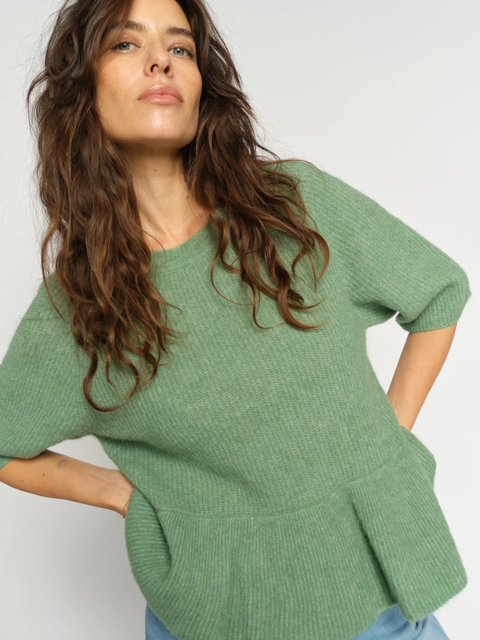 MMThora O-Neck Frill Knit - Image 7