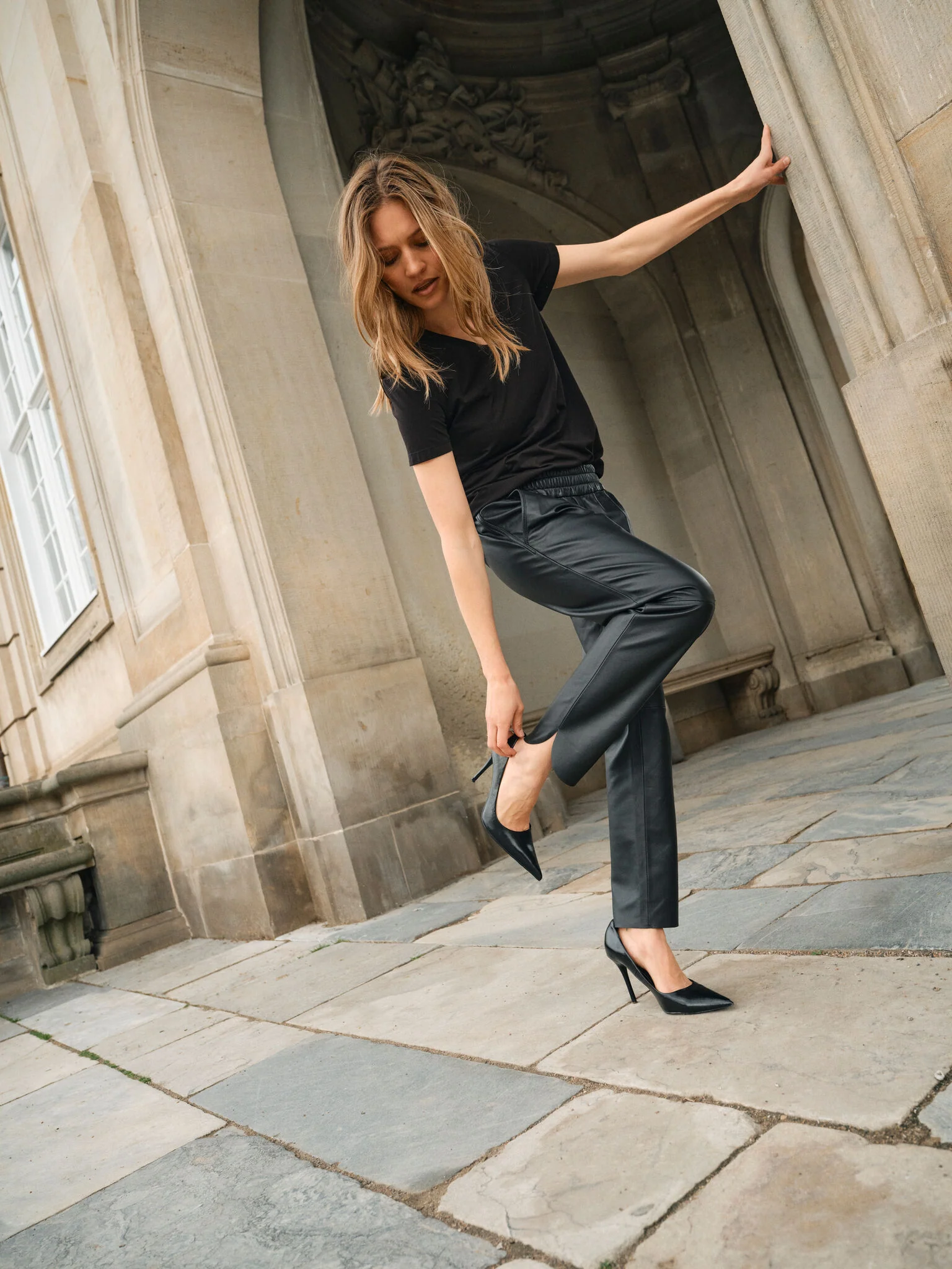 MMZabel Leather Sweatpant - Image 2